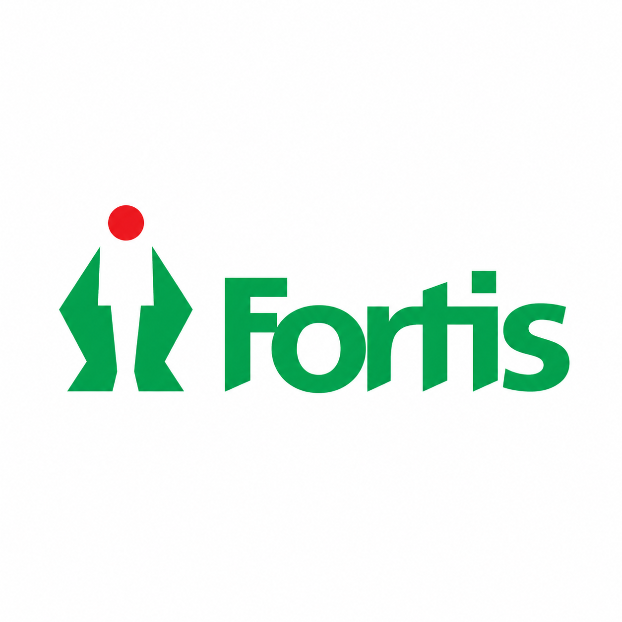 Fortis Logo on White Canvas